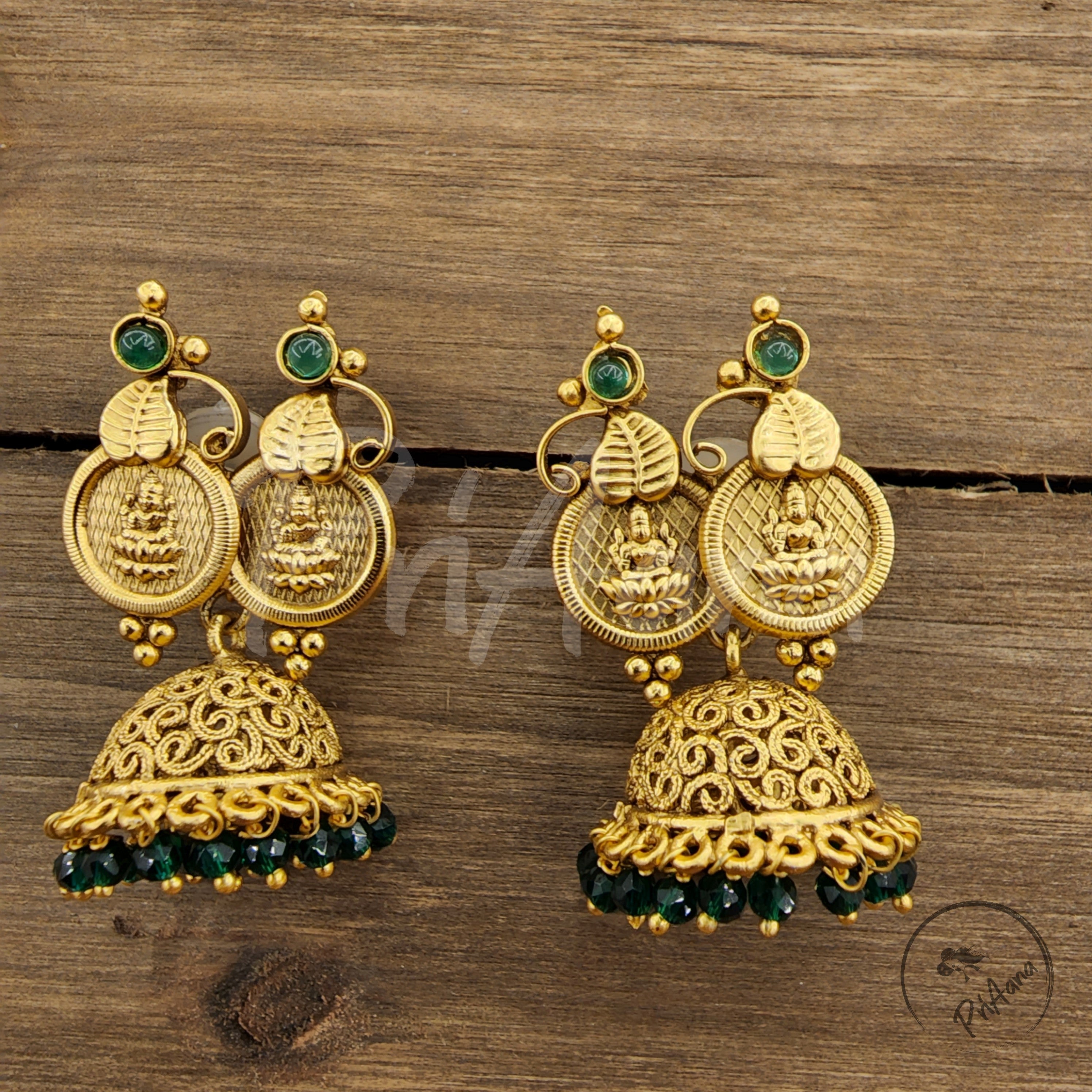 Brjabala Temple Jewelry Kemp Stone Necklace Set