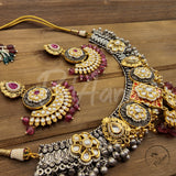 Bekuri Fusion Kundan Necklace Set