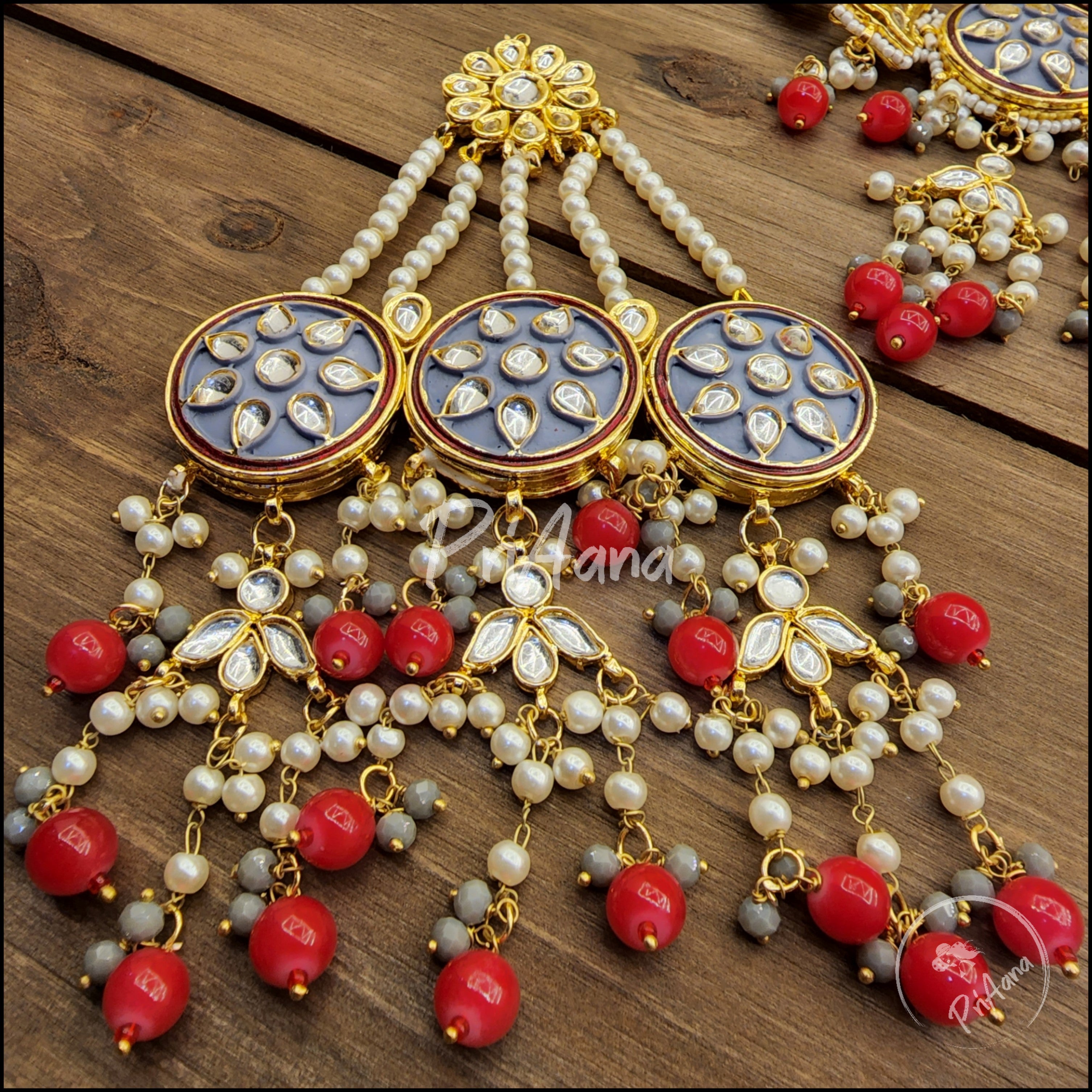 Durga Meenakari Necklace Set