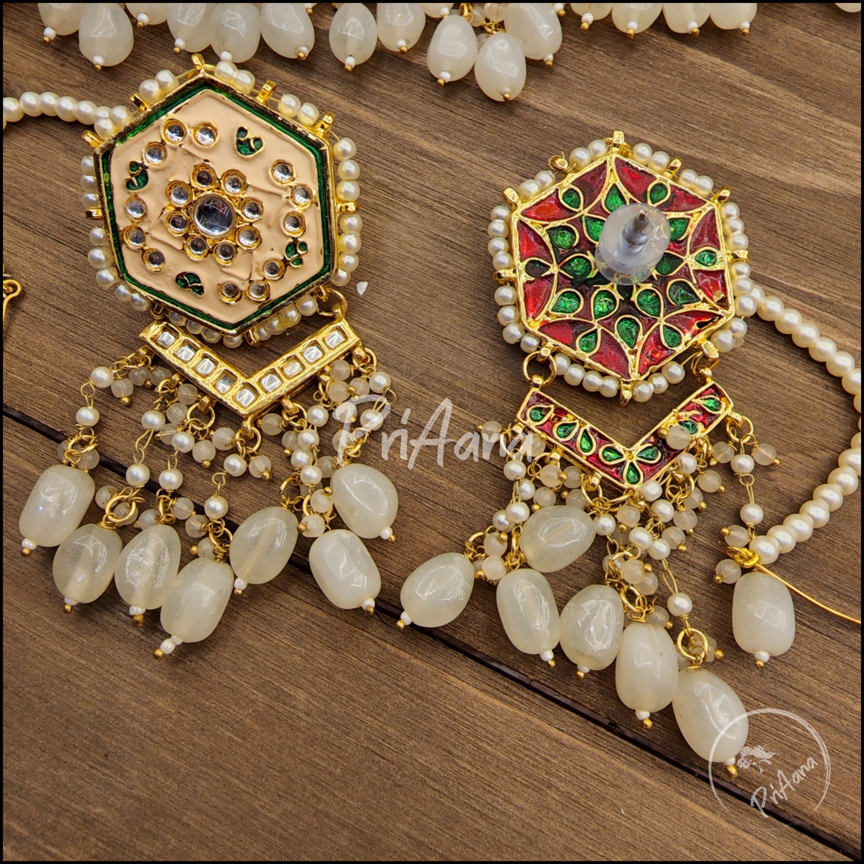 Bawri Meenakari Necklace Set