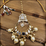 Bhagavath Mirror Necklace Set