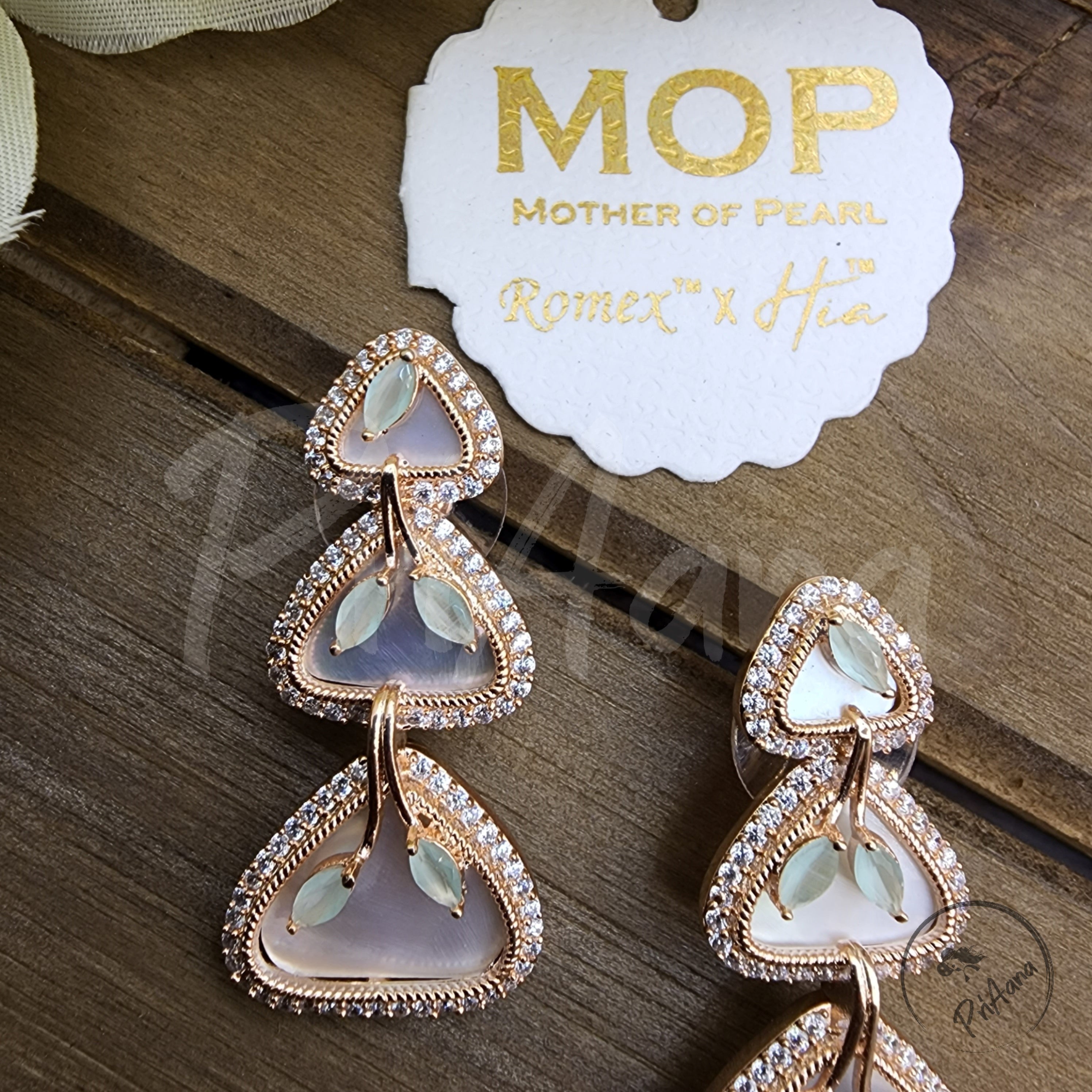 Brishti Mother of Pearl Earrings