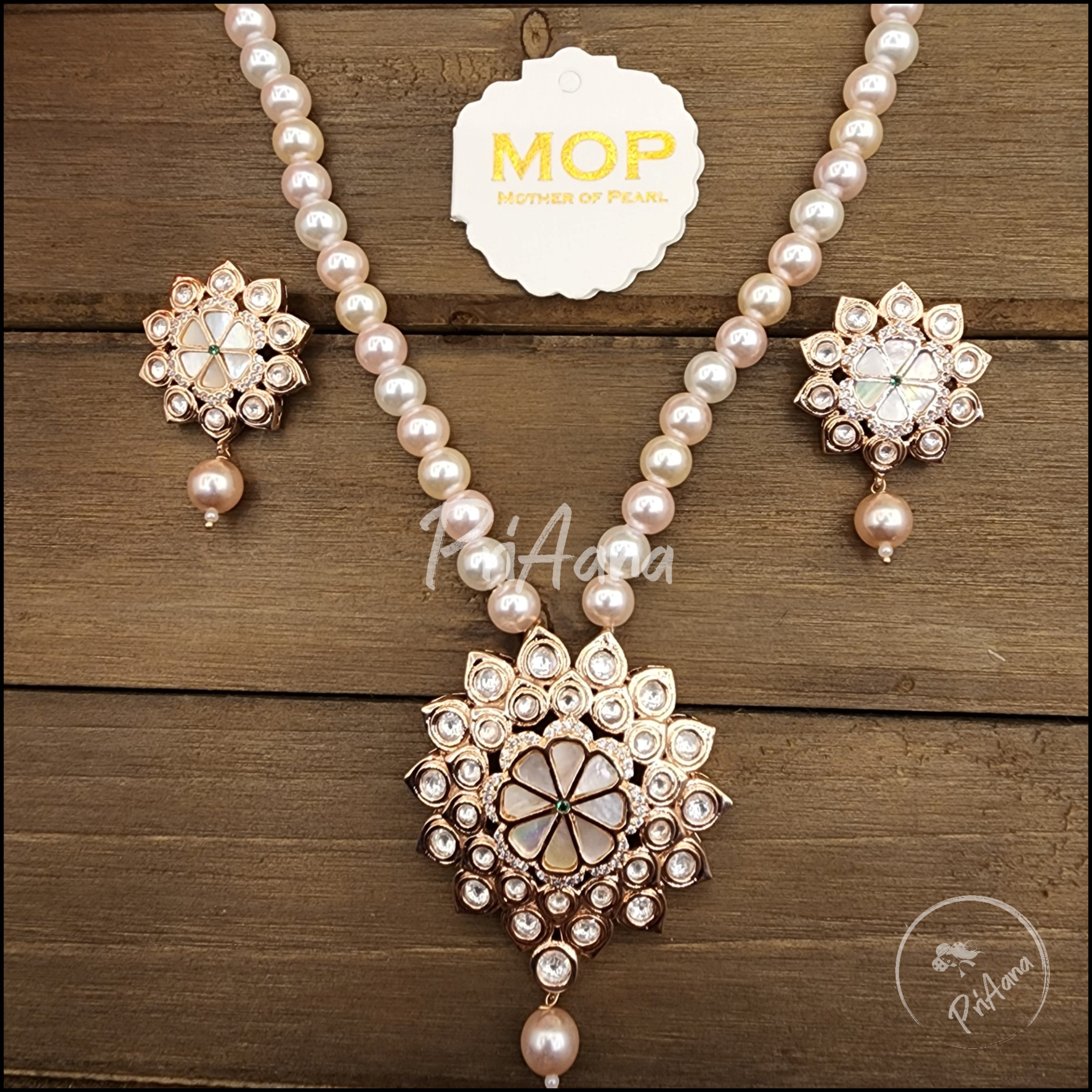 Bhooma Mother of Pearl Necklace Set