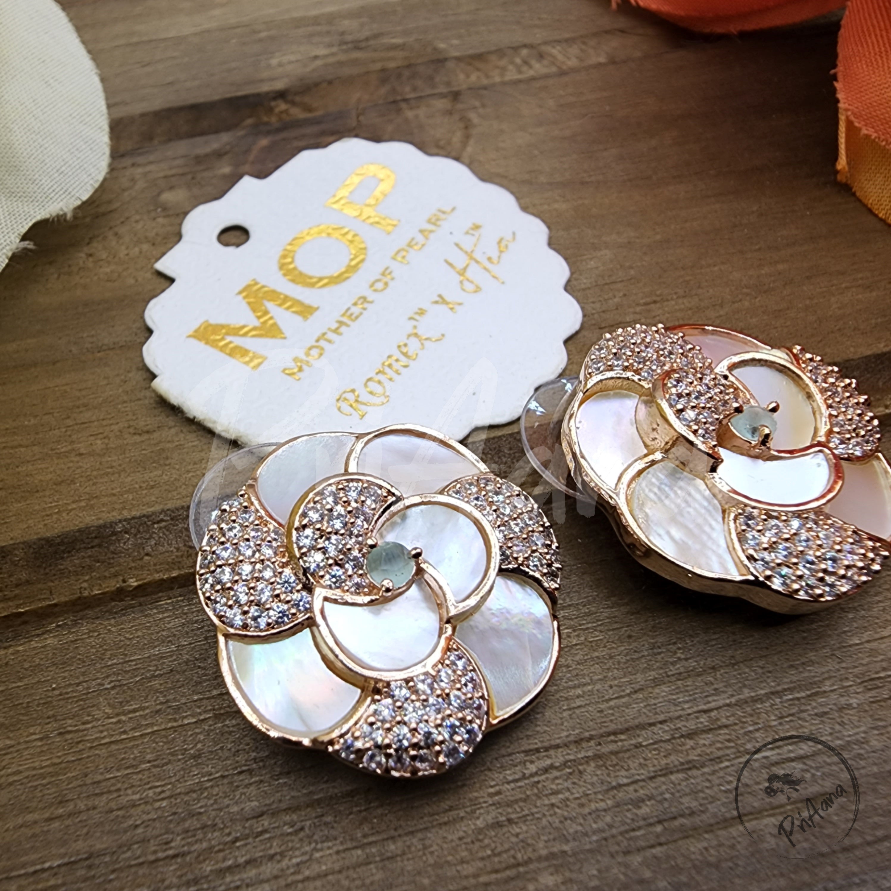 Dyotani Mother of Pearl Studs