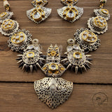 Divisha Sabyasachi Inspired Pachi Kundan Necklace Set